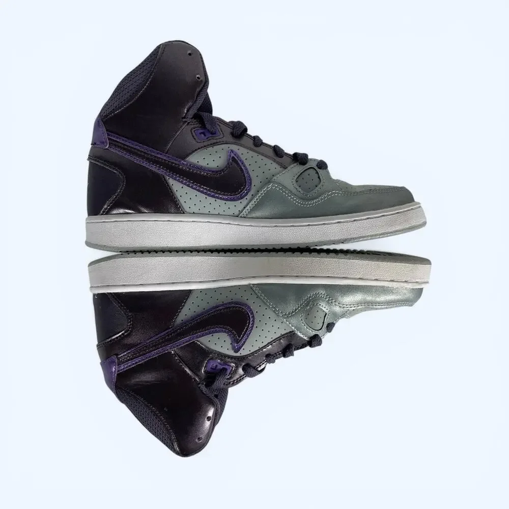 Nike Son of Force Women's Mid Basketball Shoes Purple Silver size 7.5 616303-020